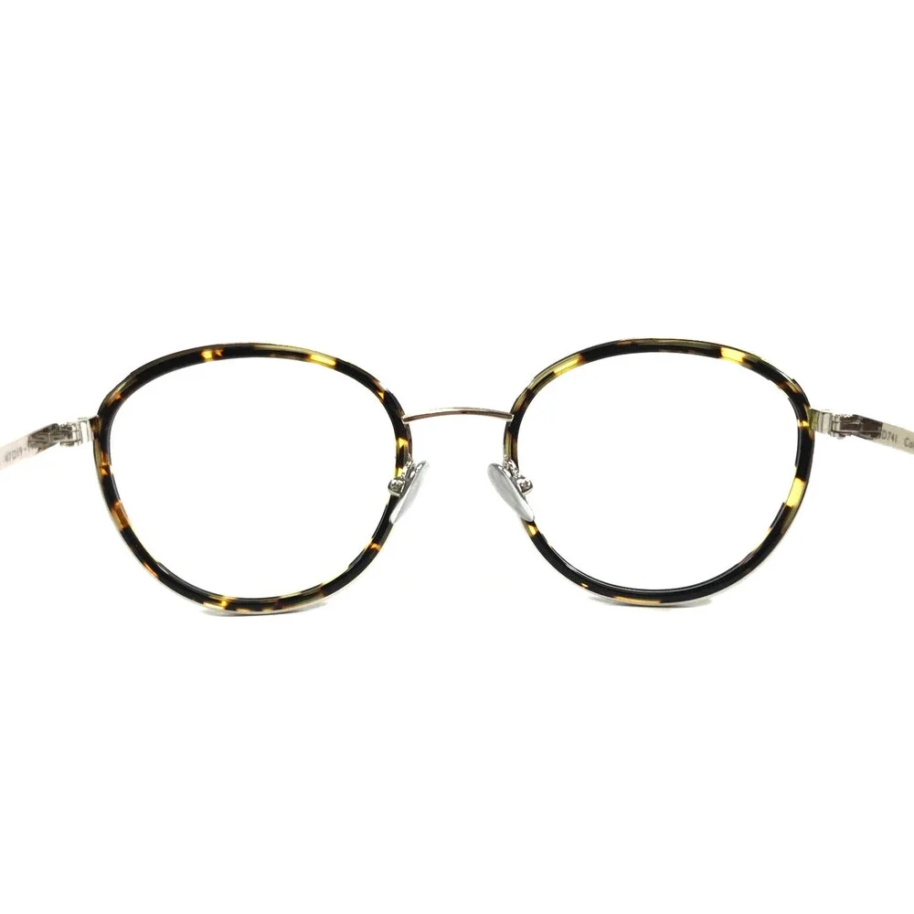 Tom Davies Eyeglasses Frames TD741 Col. 1236 Tortoise Shiny Silver 47-19-140